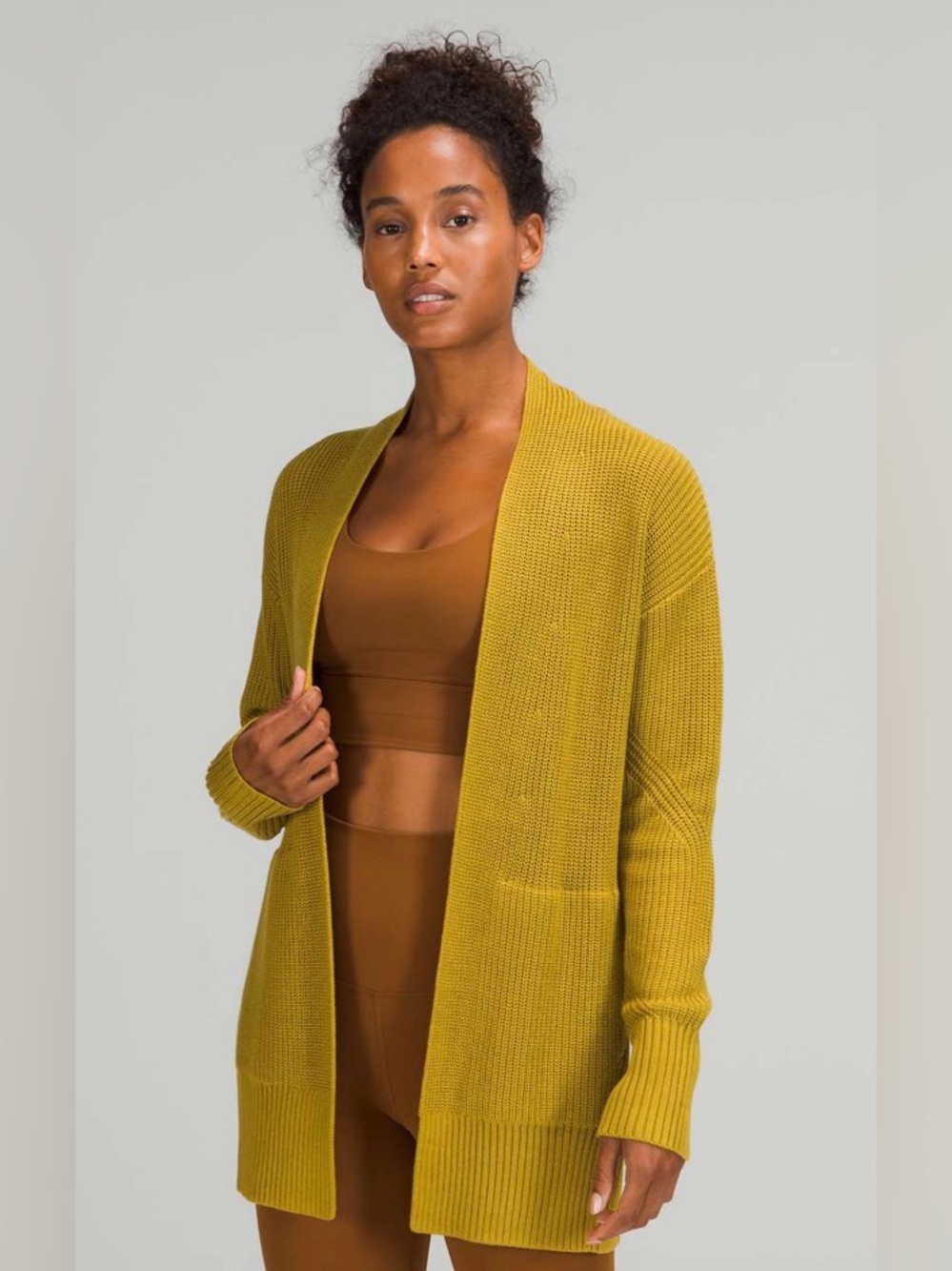 LULULEMON  Cashlu Cable Knit Oversized Sweater Wrap